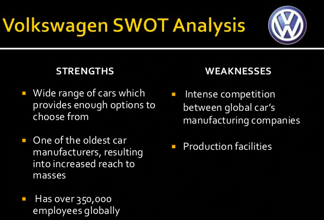 Volkaswagen SWOT Analysis
